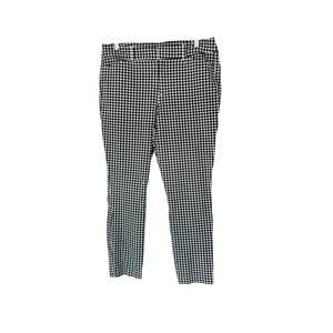 Old Navy Black White Gingham Career Office‎ Work Business Pixie Pants Size 12